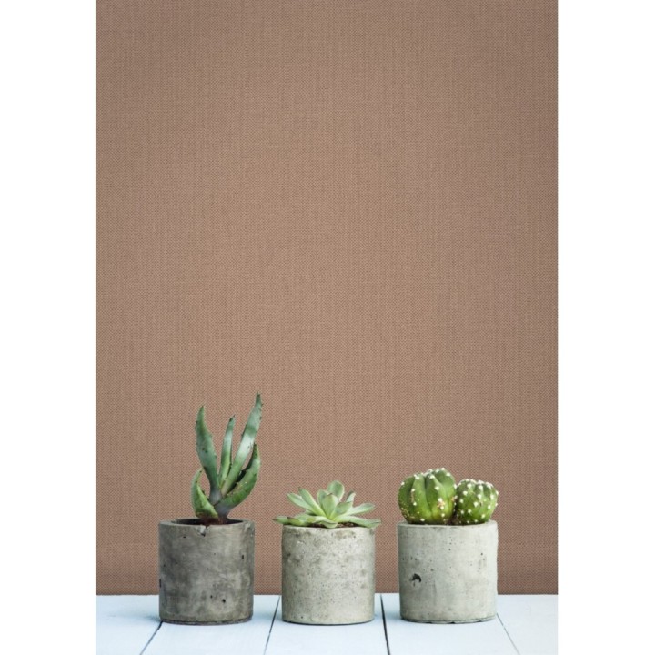 Papel pintado liso marrón cálido - Melvin Texture 126955