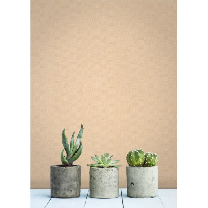 Papel pintado liso texturizado naranja muy claro - Melvin Texture 126958