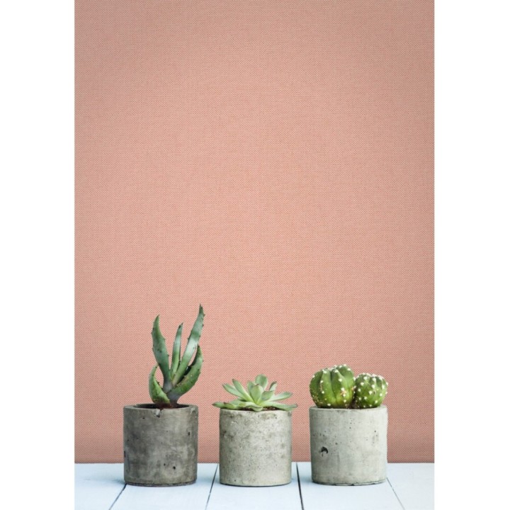 Papel pintado liso texturizado rosa maquillaje - Melvin Texture 126962