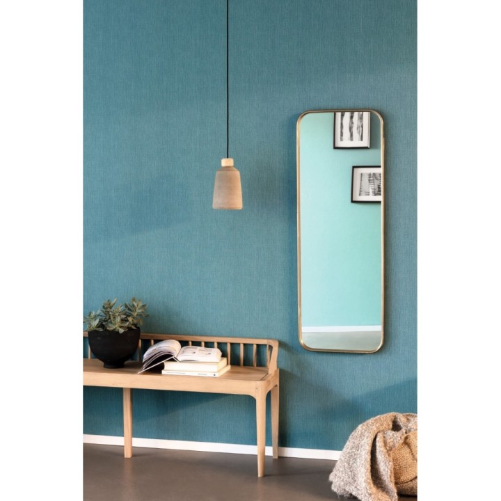 Papel pintado liso texturizado turquesa oscuro - Melvin Texture 126965