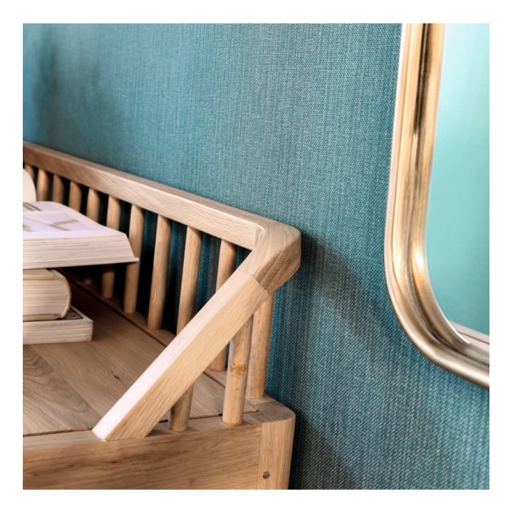 Papel pintado liso texturizado turquesa oscuro - Melvin Texture 126965