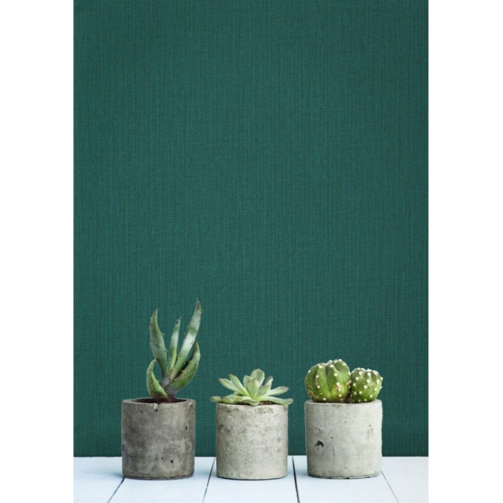 Papel pintado liso texturizado turquesa oscuro - Melvin Texture 126972