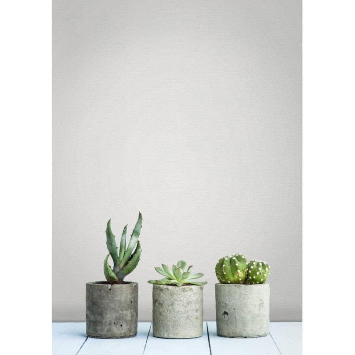 Papel pintado liso texturizado blanco - Melvin Texture 126976