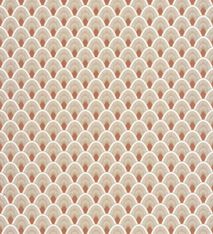 Papel pintado geométrico estilo art decó - Metric Hills 127032