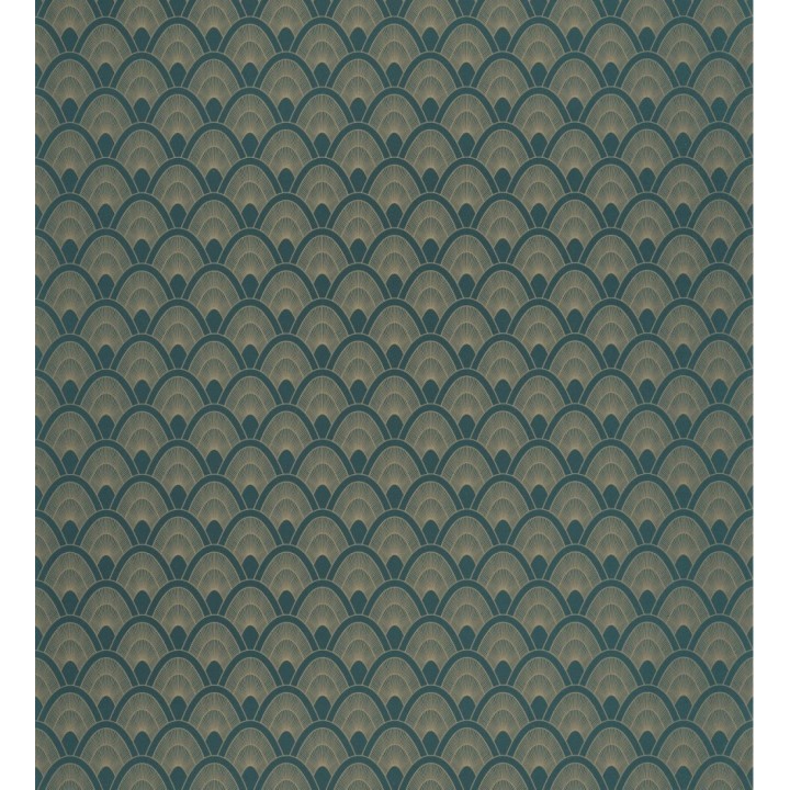 Papel pintado geométrico estilo art decó - Metric Hills 127033