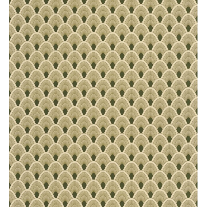 Papel pintado geométrico estilo art decó - Metric Hills 127034