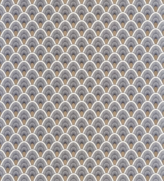 Papel pintado geométrico estilo art decó - Metric Hills 127035