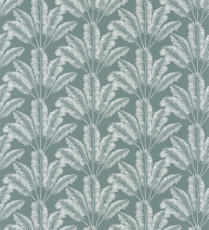 Papel pintado hojas de estilo africano azul - Sumatra 127050