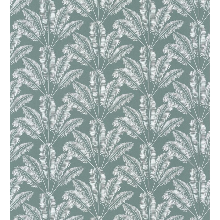 Papel pintado hojas de estilo africano azul - Sumatra 127050