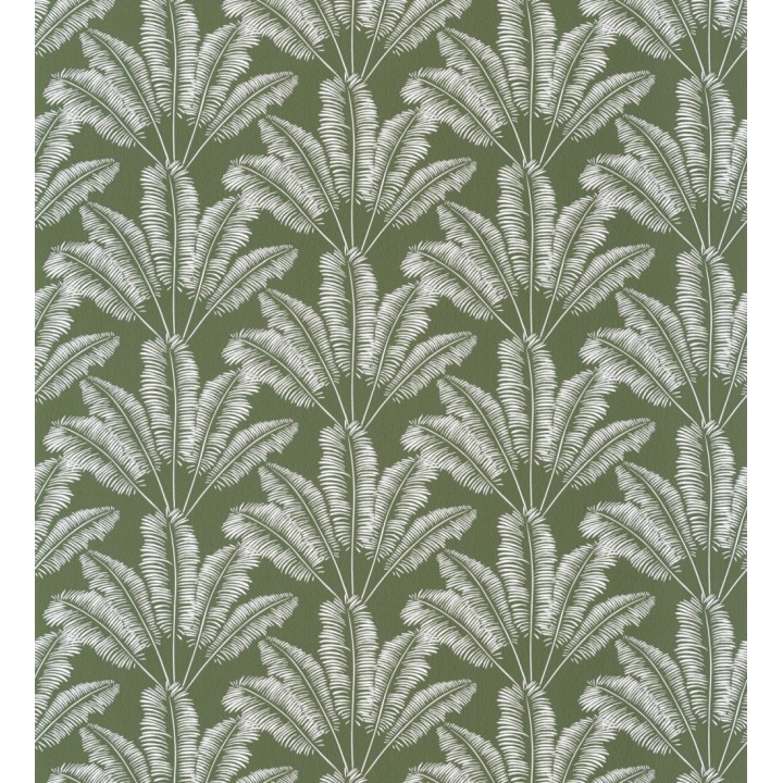 Papel pintado hojas de estilo africano verde - Sumatra 127051