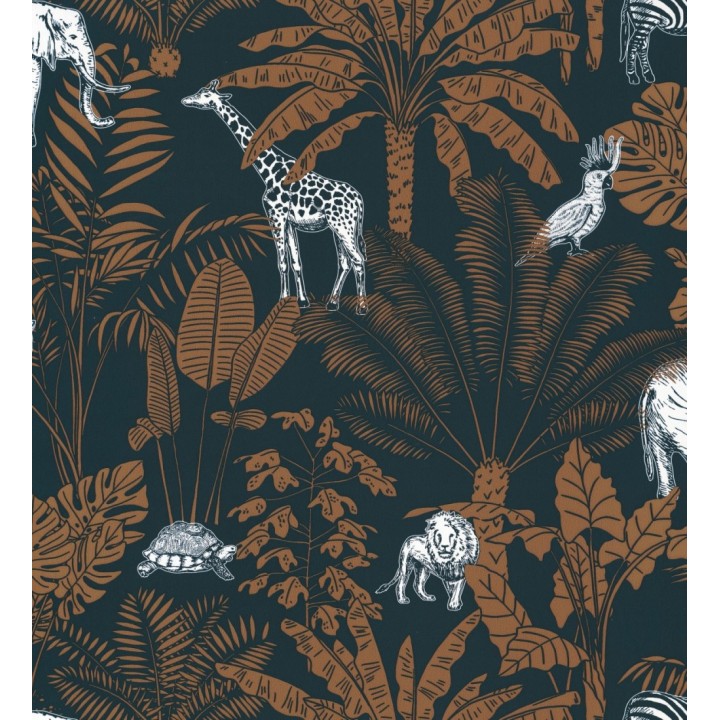 Papel pintado animales africanos en la jungla - Family Jungle 127052