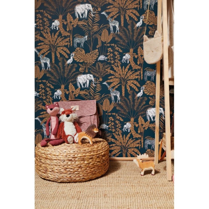 Papel pintado animales africanos en la jungla - Family Jungle 127052