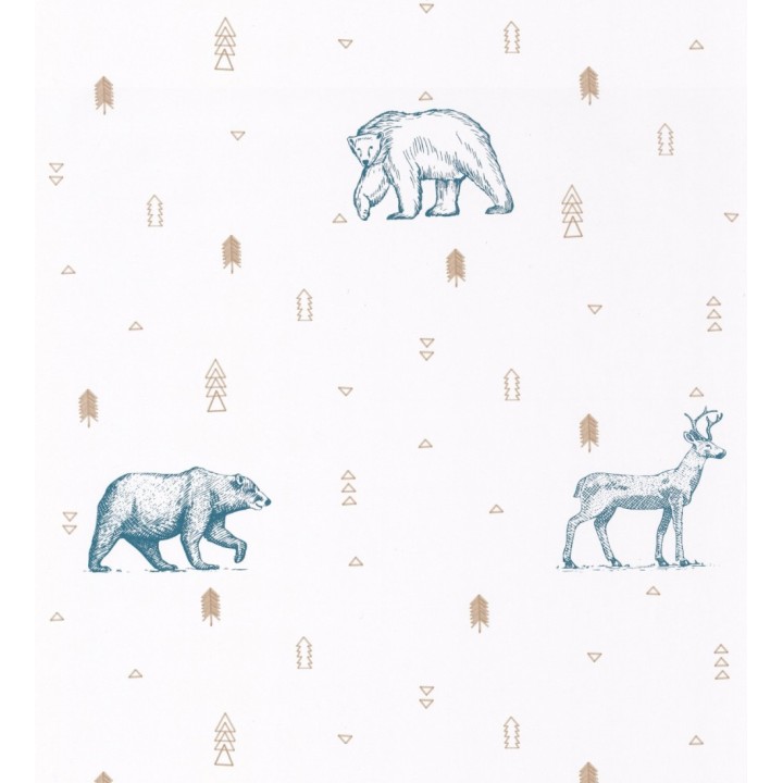 Papel pintado de ciervos y osos - Alaska Animals 127062
