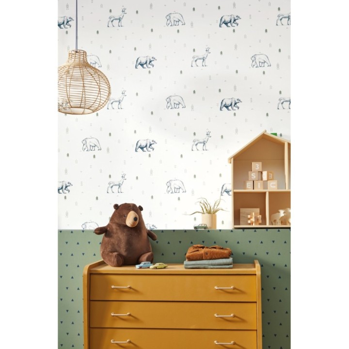 Papel pintado de ciervos y osos - Alaska Animals 127064