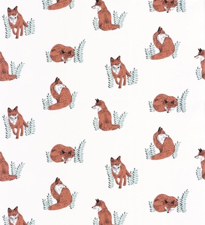 Papel pintado zorros en el bosque - Fox Forest 127083