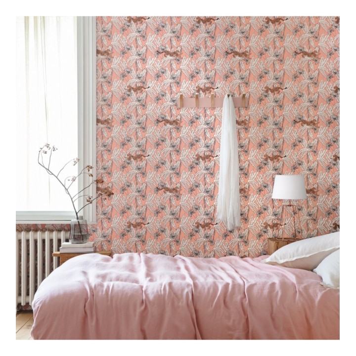 Papel pintado leopardos y hojas - Wild Garden 127085