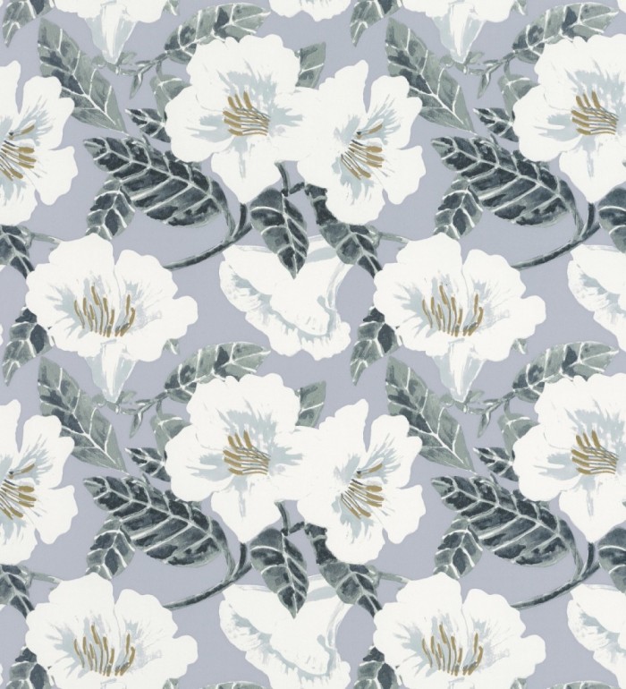 Papel pintado flores grandes y hojas - Kaisu Flowers 127092