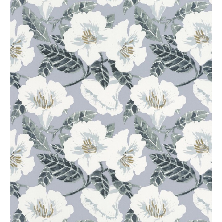 Papel pintado flores grandes y hojas - Kaisu Flowers 127092