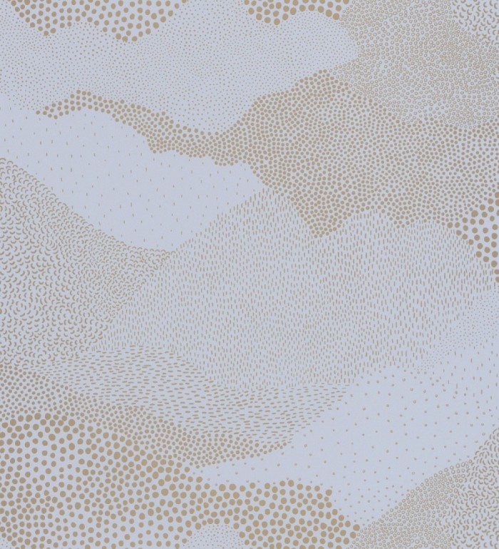 Papel pintado nubes con técnica de puntillismo - Mayko 127102