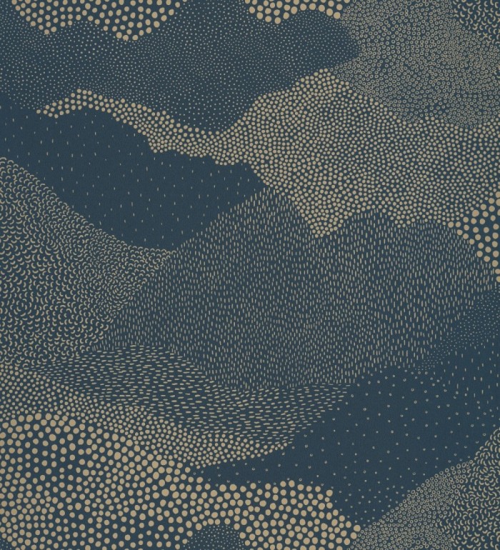 Papel pintado nubes con técnica de puntillismo - Mayko 127103