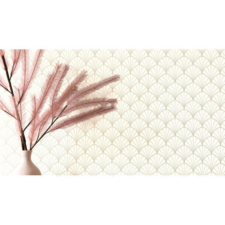 Papel pintado de abanicos estilo art decó - Artikus 127104