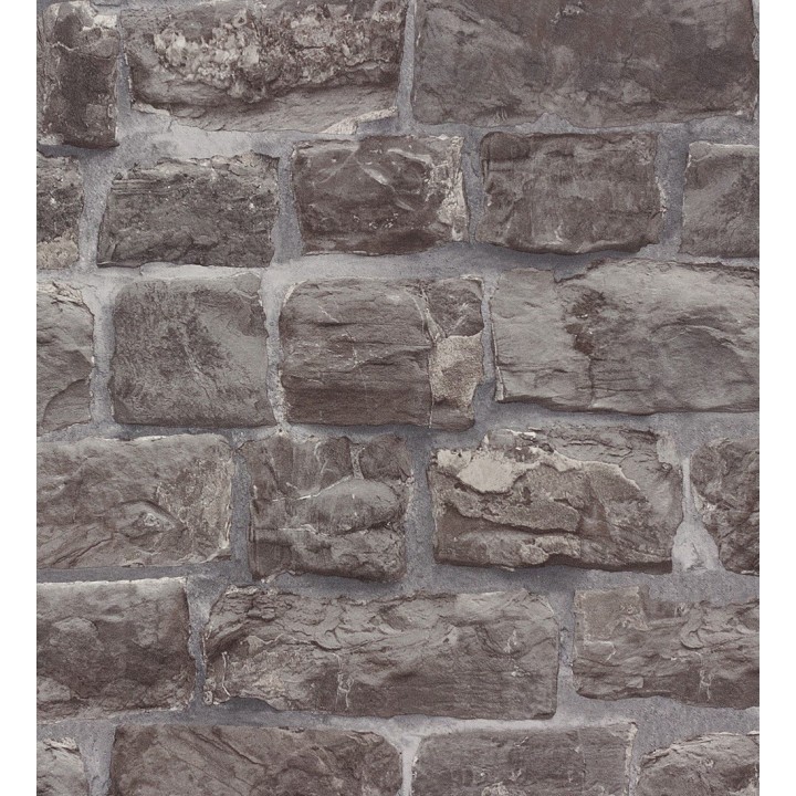 Papel pintado de piedra rústica gris - Miller Street 127120