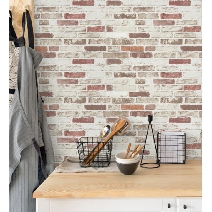 Papel pintado ladrillo minimalista - Dalson Street 127129