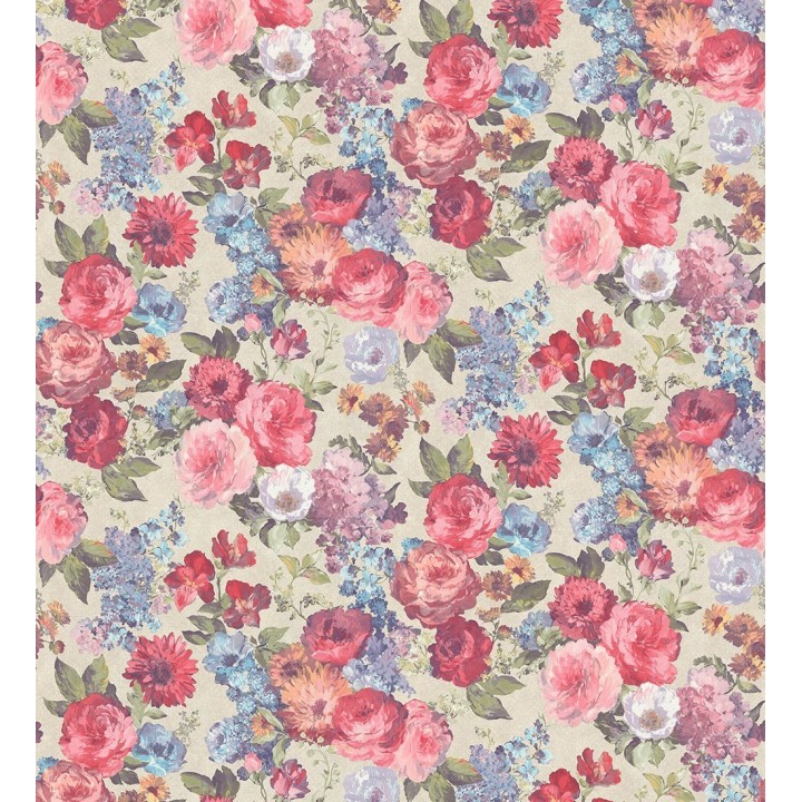 Papel pintado flores estilo vintage romántico - Diana Flowers 127136