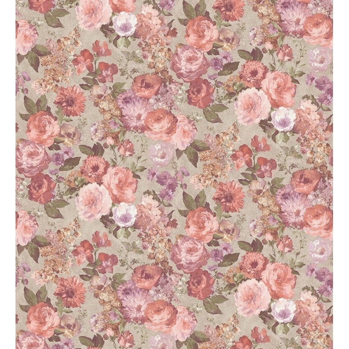 Papel pintado flores estilo vintage romántico - Diana Flowers 127137
