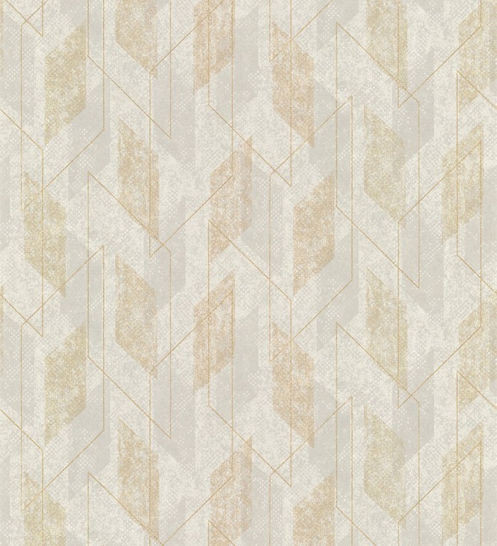 Papel pintado geométrico efecto 3D - Zircoon 127146