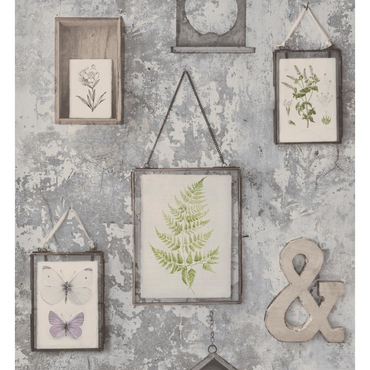 Papel pintado cuadros colgados en pared estilo vintage - Vintage House 127157