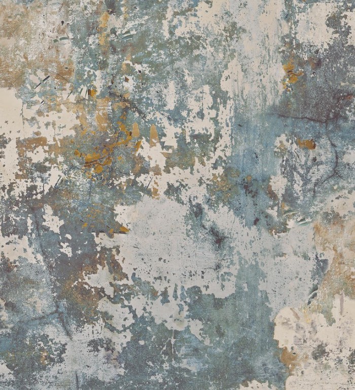 Papel pintado muro pintado desgastado con toques metálicos - Shannon Factory 127163