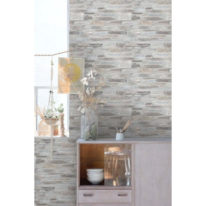 Papel pintado muro de piedra rústico - Foster Street 127169