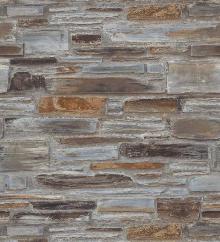 Papel pintado muro de piedra rústico - Foster Street 127170