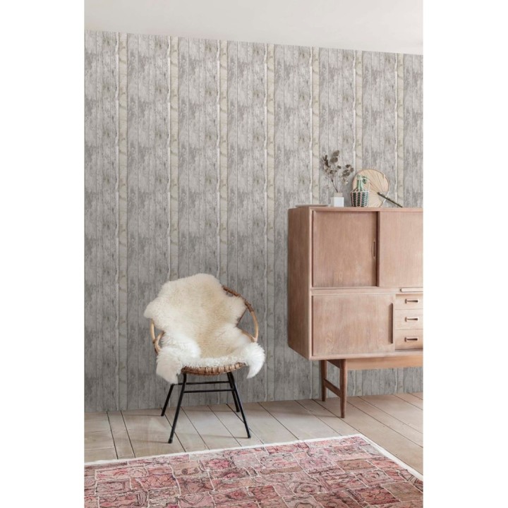 Papel pintado listones de madera desgastada estilo shabby chic - Porto Caldeira 127179