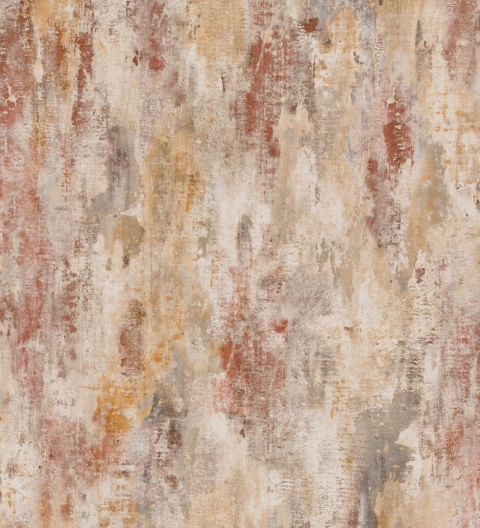 Papel pintado hormigón rojos y colores tierra - Irving Hall 127193