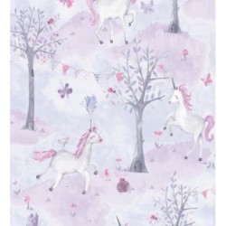 Papel pintado Unicorns Forest 127242