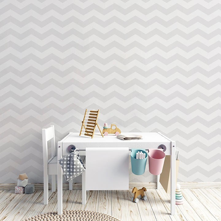 Papel pintado rayas en zig zag - Zigger 127250