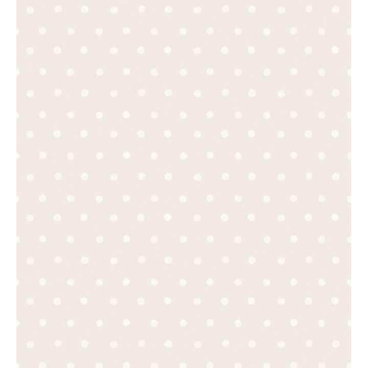 Papel pintado lunares beige - Petit Dots 127251