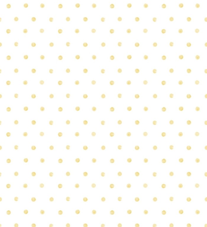 Papel pintado lunares amarillo - Petit Dots 127254