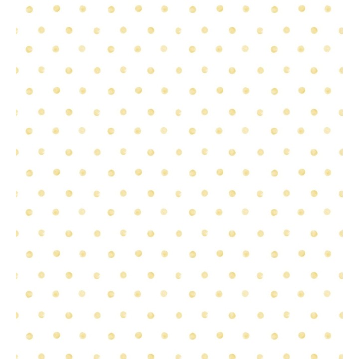 Papel pintado lunares amarillo - Petit Dots 127254
