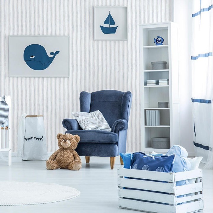 Papel pintado rayas finas infantiles - Raya Spring 127262