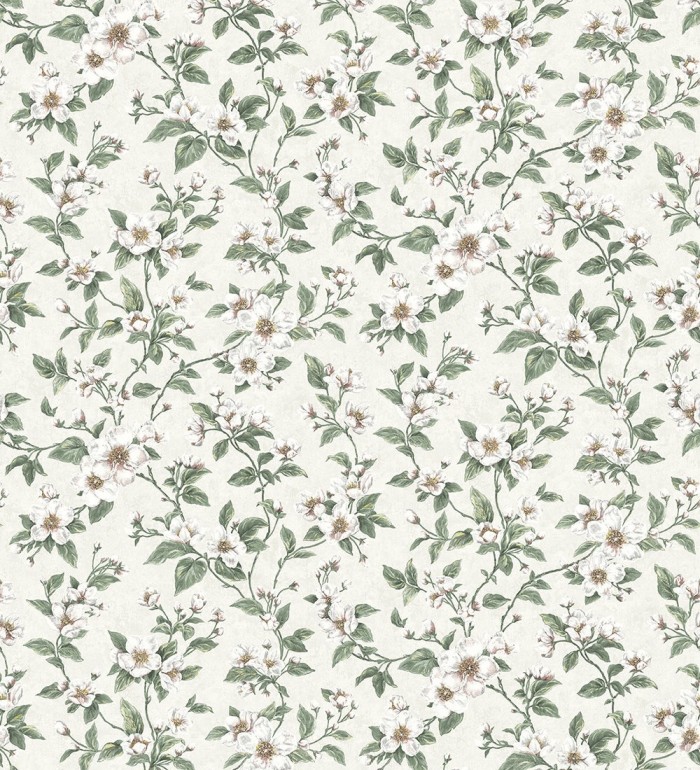 Papel pintado flores pequeñas estilo romántico - Yves Garden 127263