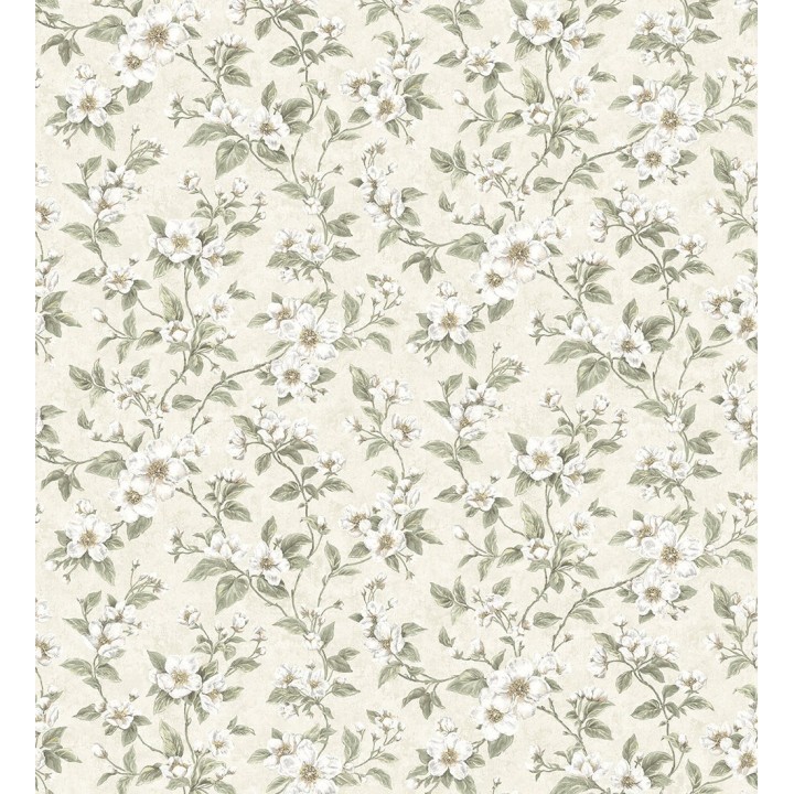 Papel pintado flores pequeñas estilo romántico - Yves Garden 127264