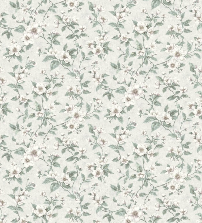 Papel pintado flores pequeñas estilo romántico - Yves Garden 127265