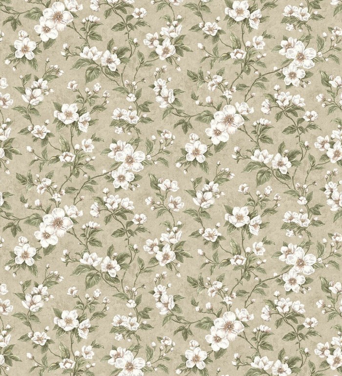 Papel pintado flores pequeñas estilo romántico - Yves Garden 127266