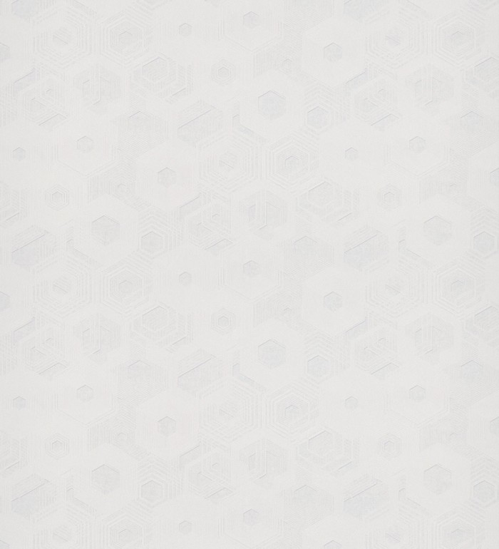 Papel pintado geométrico hexágonos tonos claros - Colop 127285