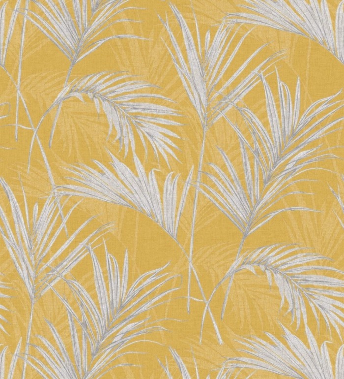 Papel pintado hojas tropicales ocre - Borneo Nature 127310