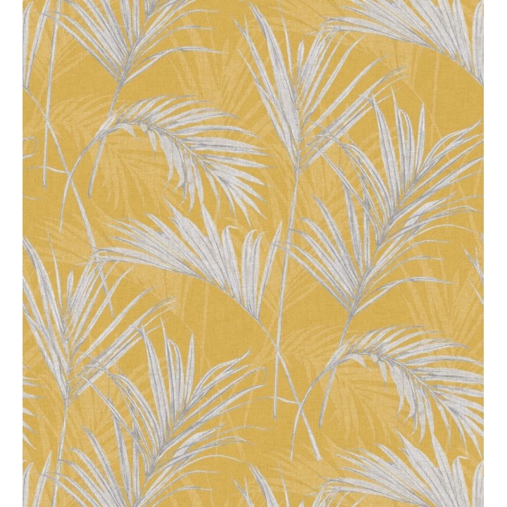 Papel pintado hojas tropicales ocre - Borneo Nature 127310