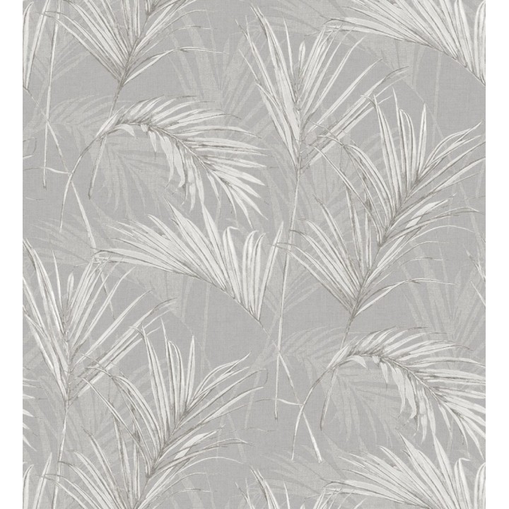 Papel pintado hojas tropicales gris - Borneo Nature 127313